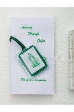 Green Scapular - LAPL871GR-Inspirational Gifts-RELIGIOUS ART INC-Michigan Church Supply