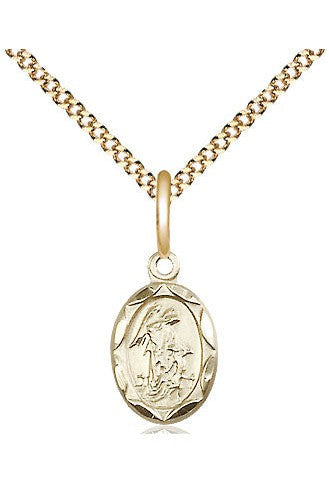 Guardian Angel Medal - FN0301E-Jewelry-Bliss Mfg-Gold Filled-Michigan Church Supply