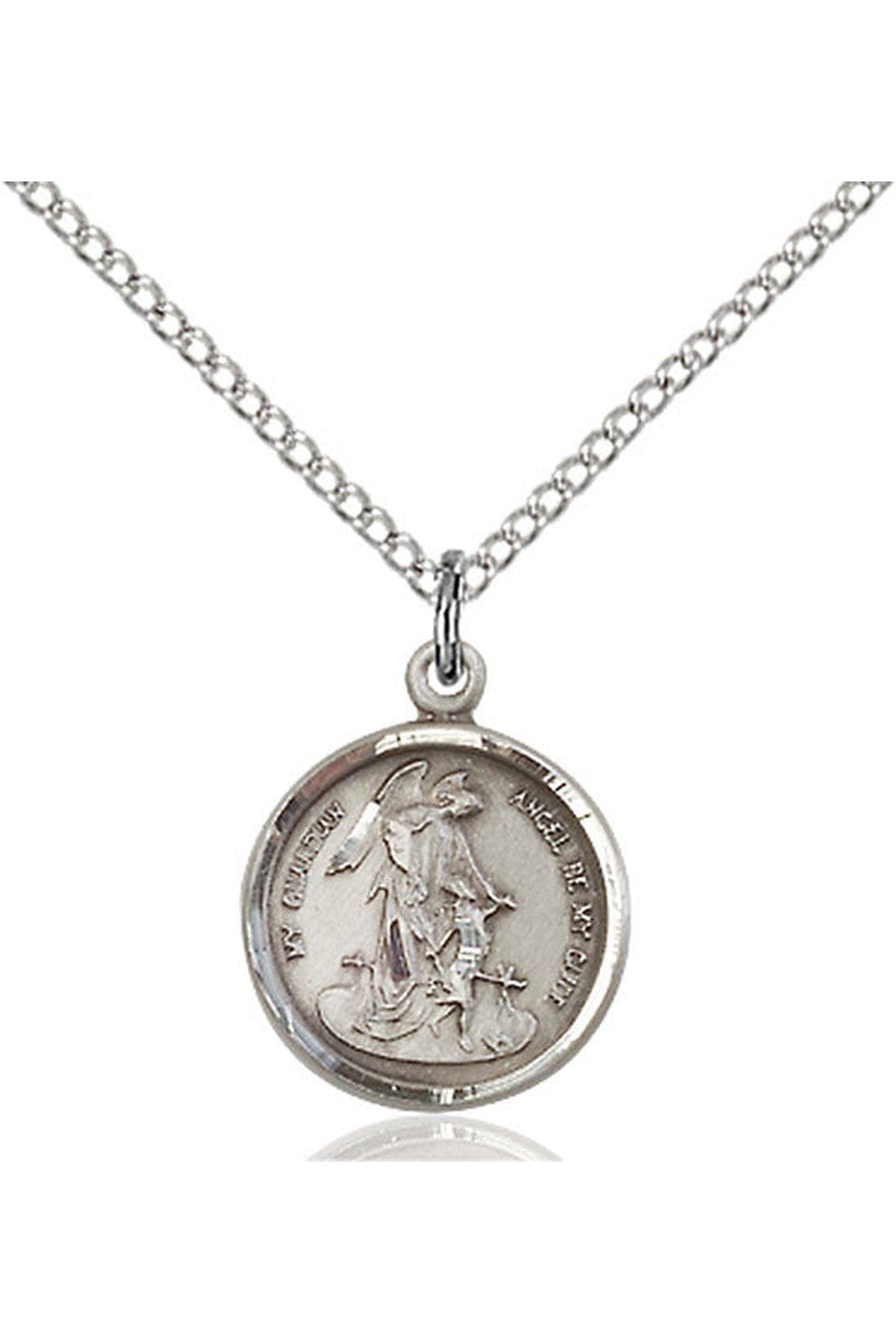 Guardian Angel Medal - FN0601E-Jewelry-Bliss Mfg-Michigan Church Supply