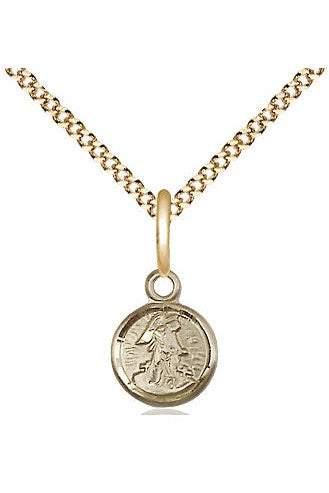 Guardian Angel Medal - FN2340-Jewelry-Bliss Mfg-Gold Filled-Michigan Church Supply