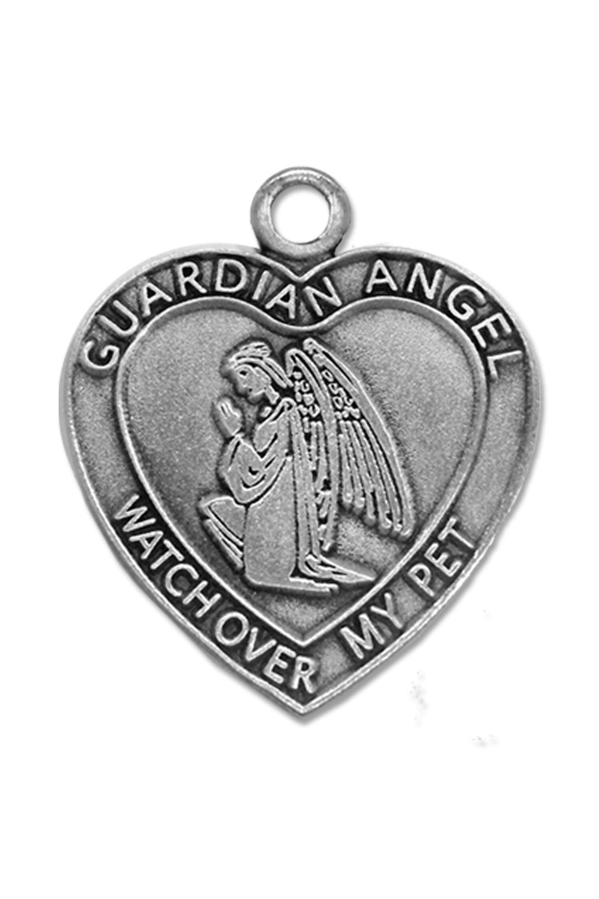 Guardian Angel Pet Medal 1-1/2 Inch Pewter - WOSB4103-Inspirational Gifts-Singer-Michigan Church Supply