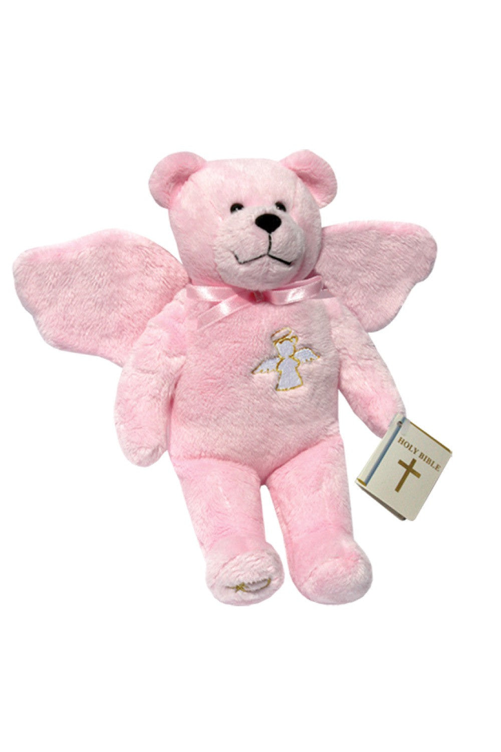 Guardian Angel Pink Holy Bear - TXGUAR9PI-Inspirational Gifts-Holy Bears-Michigan Church Supply