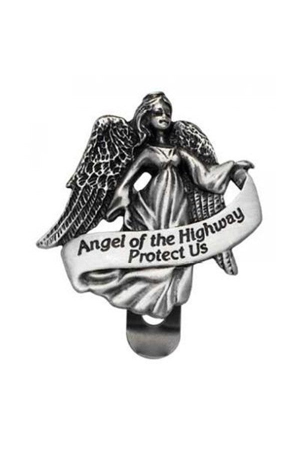 Guardian Angel Visor Clip - GEKVC119-Inspirational Gifts-Cathedral Art Medal and CA Gifts-Michigan Church Supply