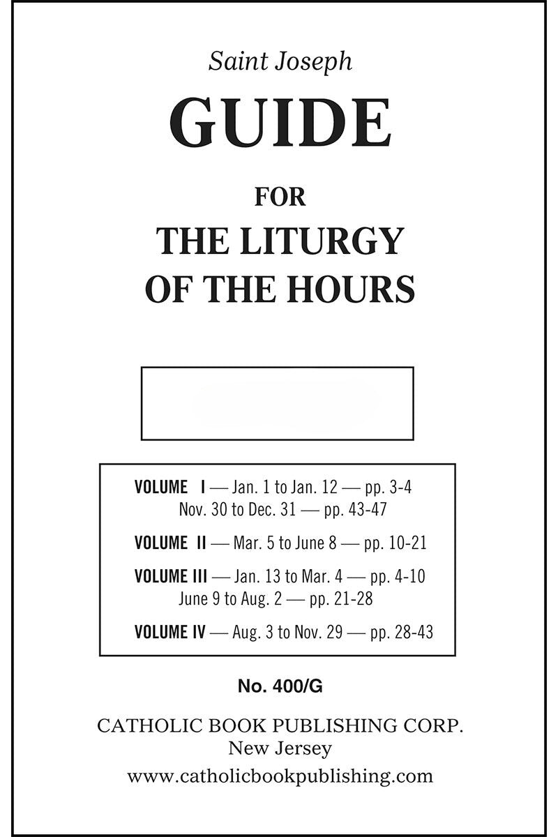 Guide For the Liturgy Of The Hours 2024 - GF400G-Inspirational Gifts-Catholic Book Publishing Corp-Michigan Church Supply