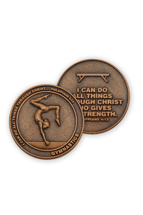 Gymnastics Team Coins - FRSPORTS14-4-Inspirational Gifts-Logos Trading Post-Michigan Church Supply