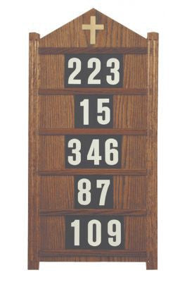 Hanging Hymn Board - AI237B-Church Life-Woerner-Michigan Church Supply