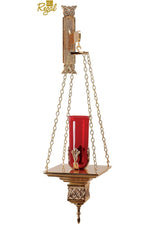 Hanging Sanctuary Lamp - QF90HSL35-Church Life-Empire Bronze-With Bracket-Michigan Church Supply