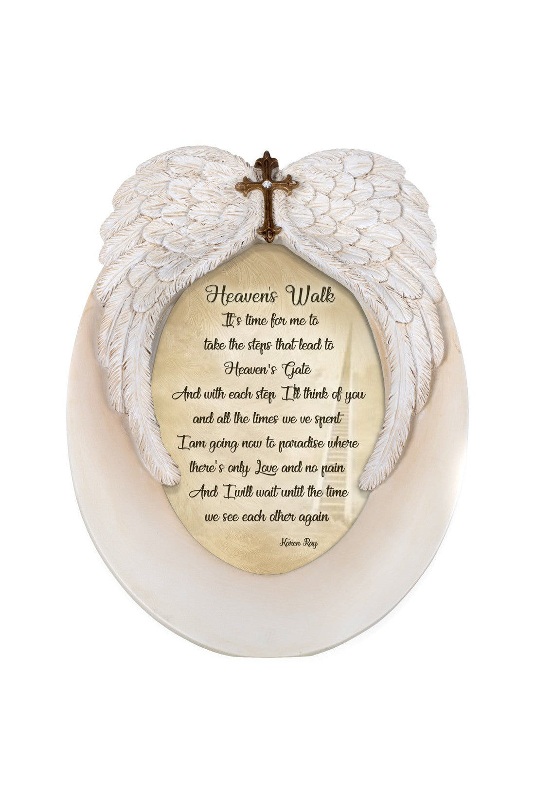 Heaven's Walk Poem in Memorial Frame - GPWGF1-Inspirational Gifts-Cottage Garden-Michigan Church Supply