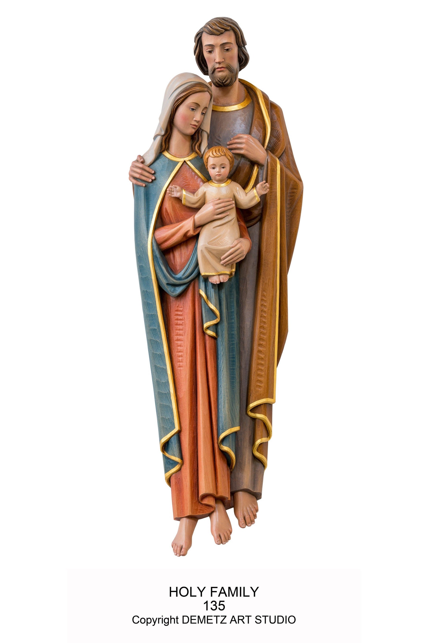 Holy Family - 3/4 Relief - HD135-Church Life-Demetz-Michigan Church Supply