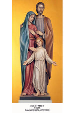 Holy Family - HD14016-Church Life-Demetz-Linden Wood 36"-Michigan Church Supply