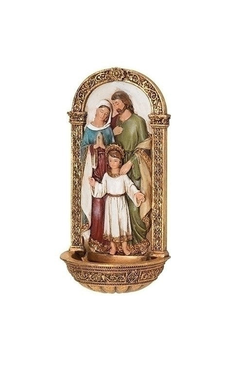 Holy Family Holy Water Font-LI62885-Inspirational Gifts-Roman, Inc-Michigan Church Supply