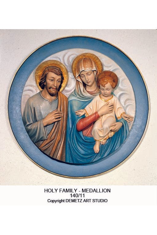 Holy Family - Relief Only - HD14011-Church Life-Demetz-Fiberglass 30"-Michigan Church Supply