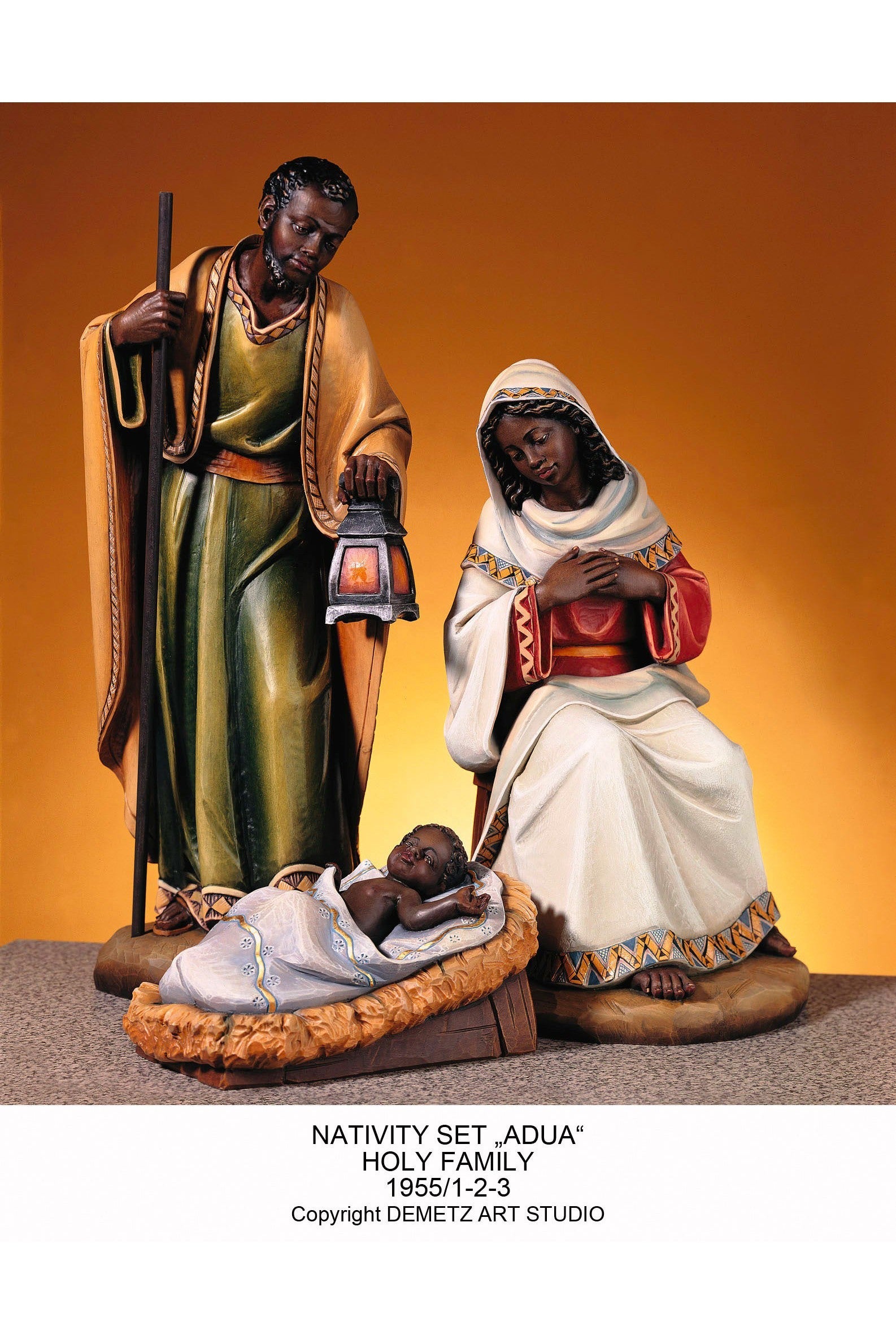 Holy Family with African Features - HD1955/AUD/DA-Church Life-Demetz-Michigan Church Supply