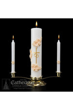 Holy Matrimony Wedding Ensemble - GG84401201-Inspirational Gifts-Cathedral Candle-Gold-Full Set - GG84401201-Michigan Church Supply