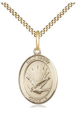 Holy Spirit Medal - FN8044-Jewelry-Bliss Mfg-Gold Filled-Michigan Church Supply