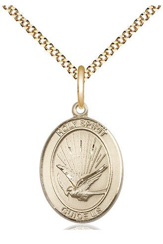 Holy Spirit Medal - FN8044-Jewelry-Bliss Mfg-Gold Filled-Michigan Church Supply