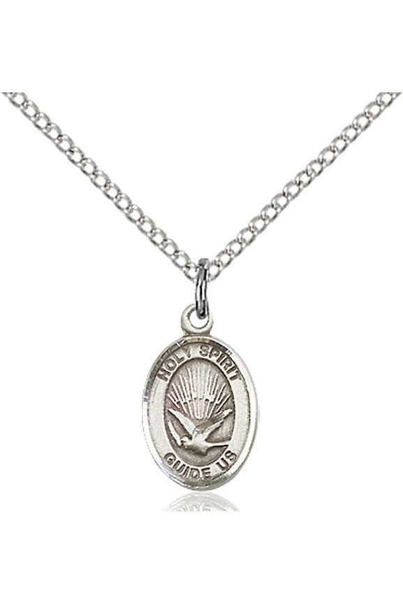 Holy Spirit Medal - FN9044-Jewelry-Bliss Mfg-Sterling Silver-Michigan Church Supply