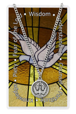 Holy Spirit Medal and Prayer Card - UZPSD600HS-Inspirational Gifts-McVan-Michigan Church Supply