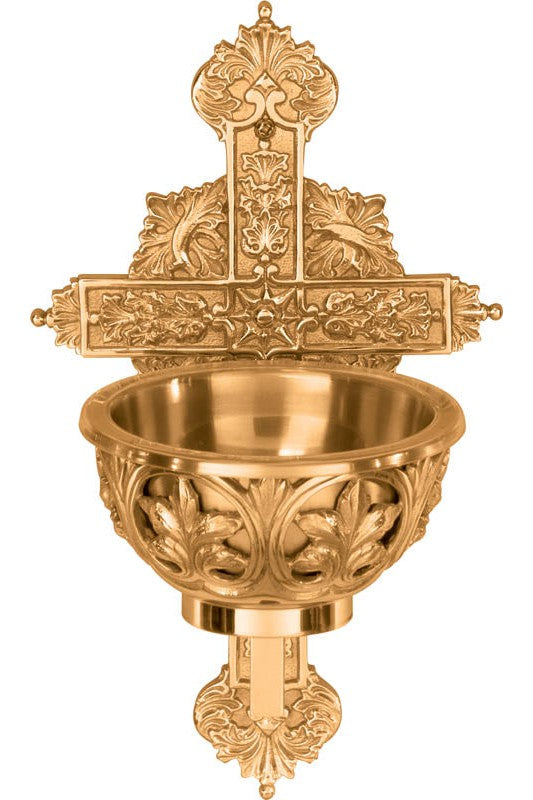 Holy Water Font-JL389-28C-Church Life-Progressive Bronze-Michigan Church Supply