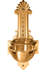 Holy Water Font-JL536-83C-Church Life-Progressive Bronze-High Polish-Michigan Church Supply