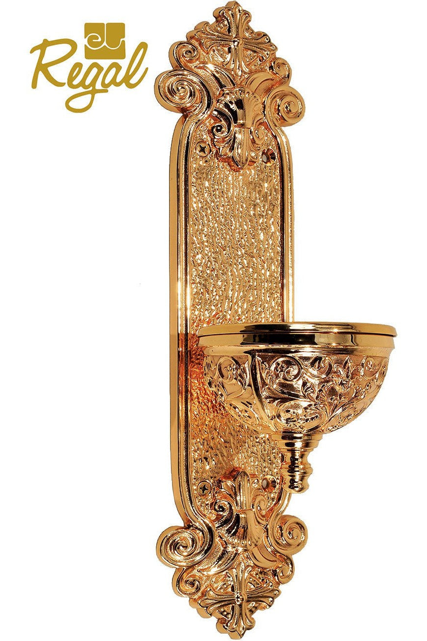 Holy Water Font - QF21HWF80-Church Life-Empire Bronze-Satin-Michigan Church Supply