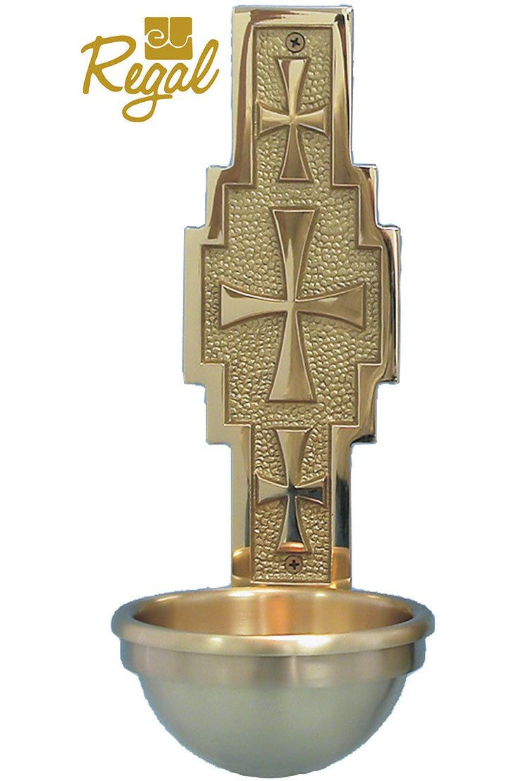 Holy Water Font - QF40HWF32-Church Life-Empire Bronze-3" Bowl-Michigan Church Supply