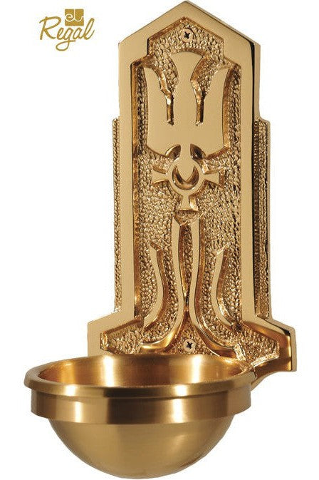 Holy Water Font - QF40HWF43-Church Life-Empire Bronze-3" Bowl-Michigan Church Supply