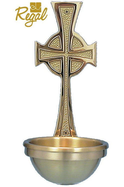 Holy Water Font - QF40HWF76-Church Life-Empire Bronze-3" Bowl-Michigan Church Supply