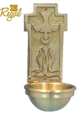 Holy Water Font - QF40HWF87-Church Life-Empire Bronze-3" Bowl-Michigan Church Supply