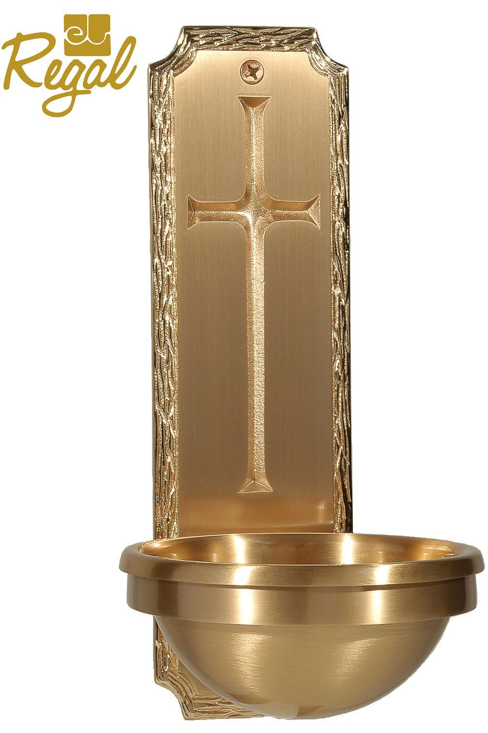 Holy Water Font - QF59HWF59-Church Life-Empire Bronze-3" Bowl-Michigan Church Supply