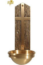 Holy Water Font - QF81HWF48-Church Life-Empire Bronze-3" Bowl-Michigan Church Supply