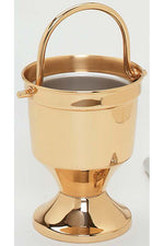 Holy Water Pot - MIK164-Church Life-Koley-Bright Brass-Michigan Church Supply