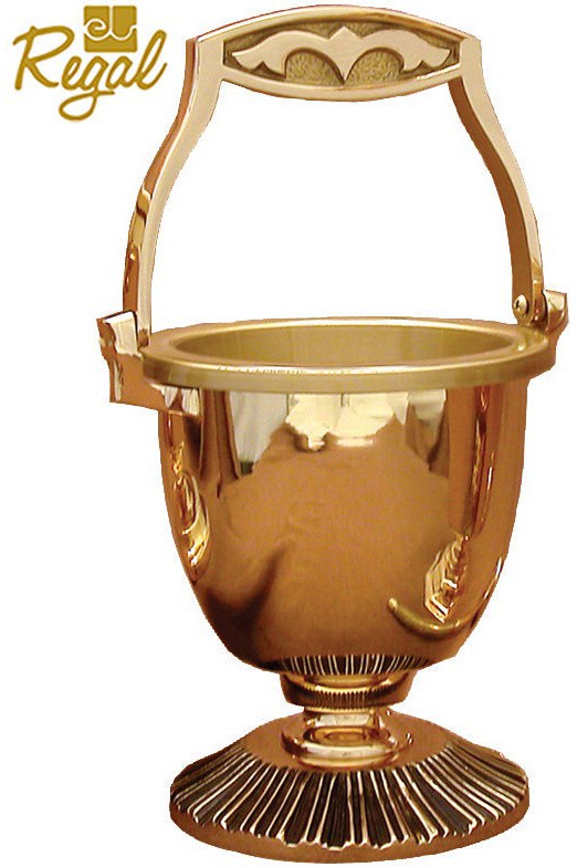 Holy Water Pot - QF19PS36-Church Life-Empire Bronze-Satin-Michigan Church Supply