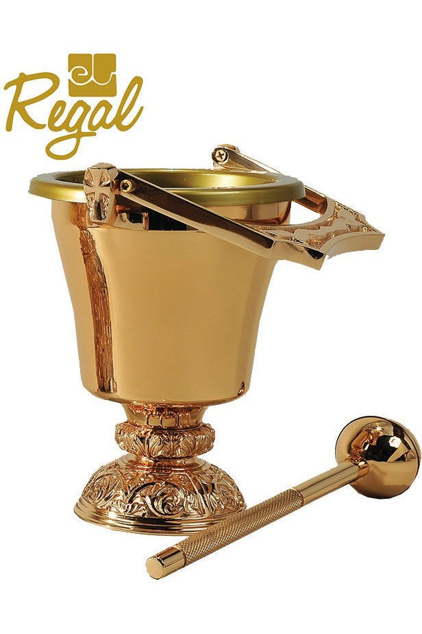 Holy Water Pot - QF21PS80-Church Life-Empire Bronze-Combination-Michigan Church Supply