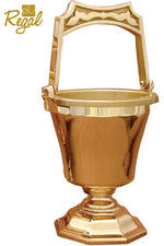 Holy Water Pot - QF30PS55-Church Life-Empire Bronze-Satin-Michigan Church Supply