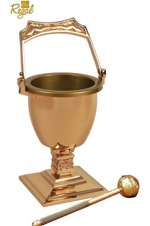 Holy Water Pot - QF90PS35-Church Life-Empire Bronze-Satin-Michigan Church Supply