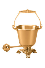 Holy Water Pot with Sprinkler-JL466-29-Church Life-Progressive Bronze-Michigan Church Supply