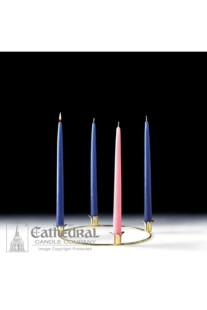 Home Advent Complete Set - 3 Sarum Blue, 1 Rose - GG82752901-Inspirational Gifts-Cathedral Candle-Michigan Church Supply