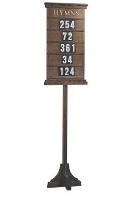 Hymn Board - AI234-Church Life-Woerner-With Stand-Michigan Church Supply