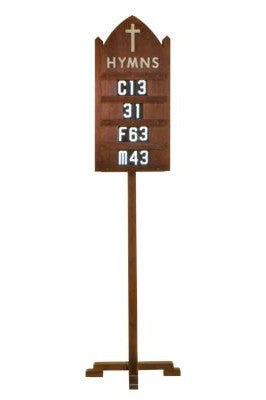 Hymn Board - AI4290-Church Life-Woerner-With Stand-Michigan Church Supply