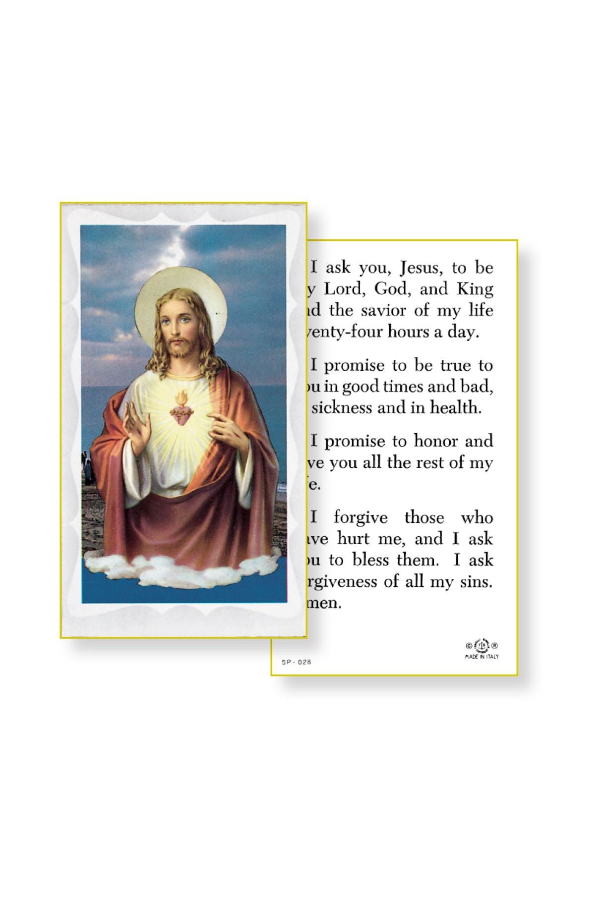 I Ask Jesus Holy Card - TA5P028-Inspirational Gifts-Hirten-Michigan Church Supply