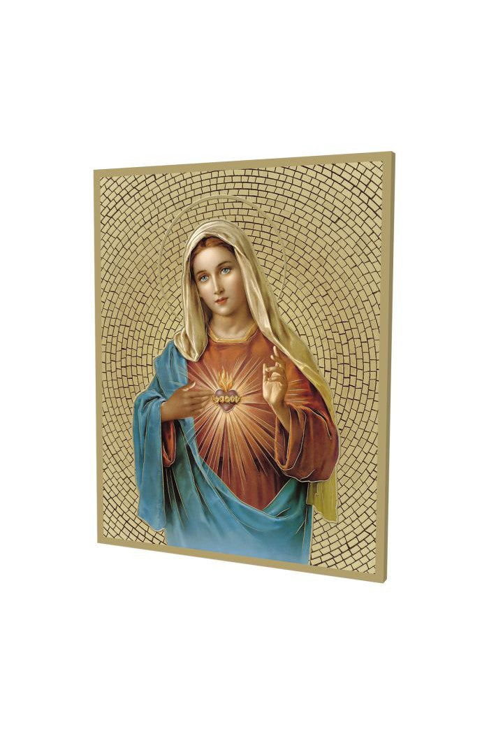 Immaculate Heart of Mary Mosaic Plaque - TA108-201-Inspirational Gifts-Hirten-Michigan Church Supply