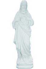 Immaculate Heart of Mary WJSA2465C-Inspirational Gifts-Space Age Plastics-White-Michigan Church Supply