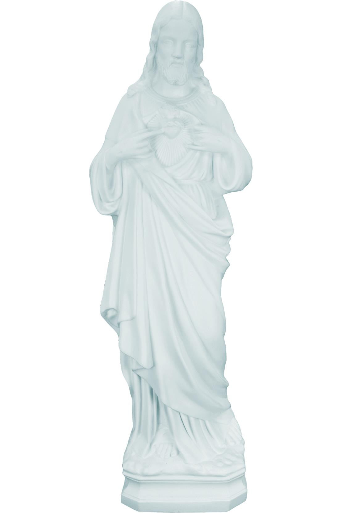 Immaculate Heart of Mary WJSA2465C-Inspirational Gifts-Space Age Plastics-White-Michigan Church Supply