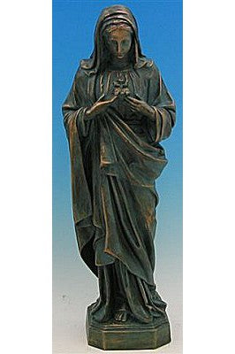 Immaculate Heart of Mary WJSA2465C-Inspirational Gifts-Space Age Plastics-Patina-Michigan Church Supply