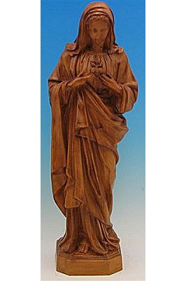 Immaculate Heart of Mary WJSA2465C-Inspirational Gifts-Space Age Plastics-Wood Stain-Michigan Church Supply