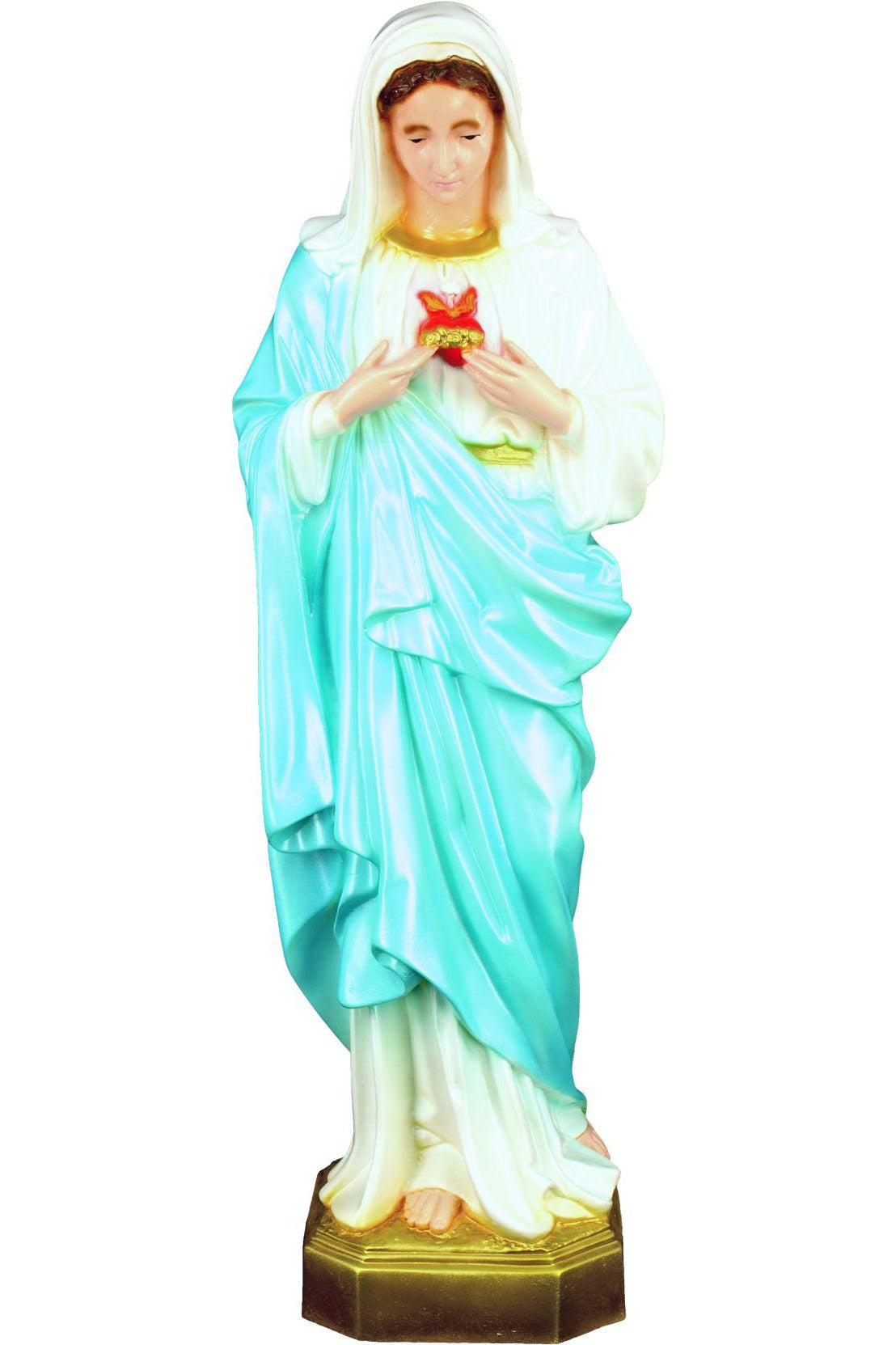 Immaculate Heart of Mary WJSA2465C-Inspirational Gifts-Space Age Plastics-Colored-Michigan Church Supply