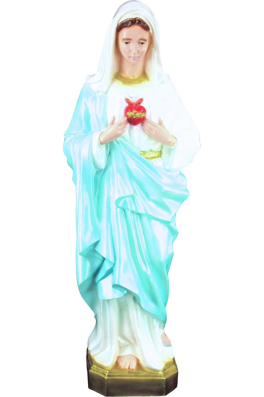 Immaculate Heart of Mary WJSA3265C-Inspirational Gifts-Space Age Plastics-Colored-Michigan Church Supply