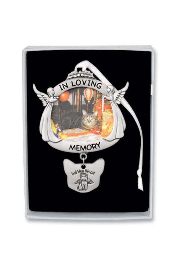 In Loving Memory Cat Memorial Ornament - GECO736-Inspirational Gifts-Cathedral Art Medal and CA Gifts-Michigan Church Supply