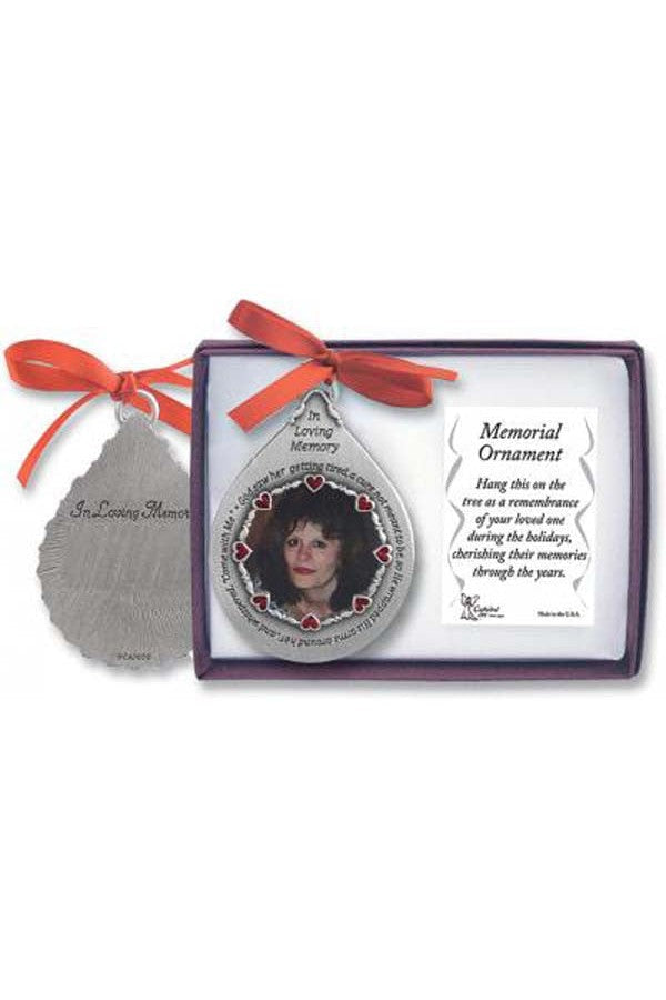 In Loving Memory Frame Ornament - GECO752-Inspirational Gifts-Cathedral Art Medal and CA Gifts-Michigan Church Supply